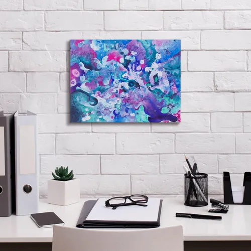 Vista 3 de Epic Graffiti 'Luminous Darkness' de Carissa Luminess, lienzo para pared, 16 x 12 pulgadas