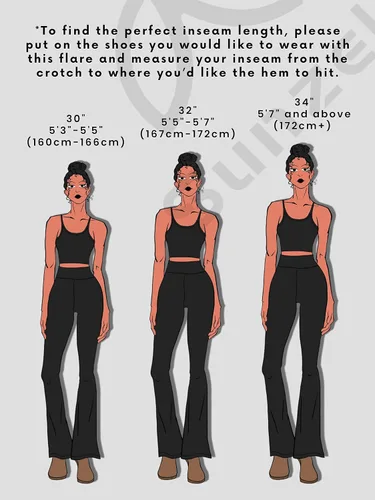 Vista 2 de Sunzel Butterflycra - Mini leggings acampanados de cintura alta para mujer, control de abdomen, pantalones de yoga casuales para yoga