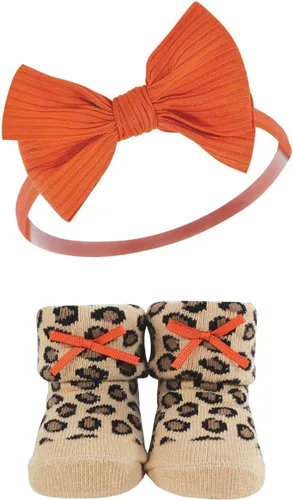 Vista 6 de Hudson Baby baby-girls Headband and Socks Giftset