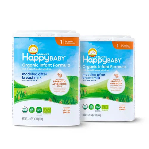 Vista 13 de HAPPY BABY Etapa 1, 0-12 meses, fórmula orgánica para bebés, 22.9 onzas