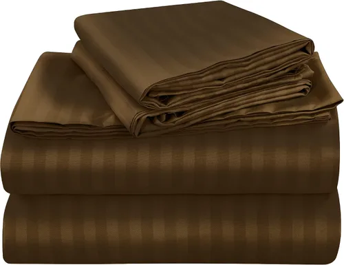 Vista 23 de ROYALE LINENS Juego de sábanas de 3 piezas para cama individual - Ropa de cama de microfibra cepillada suave de 1800 hilos - 1 sábana bajera