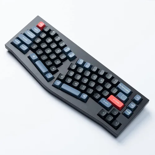 Vista 2 de Keychron Q8 Alice - Teclado mecánico personalizado intercambiable en caliente, QMK programable, RGB retroiluminado tipo C, teclado ergonómico