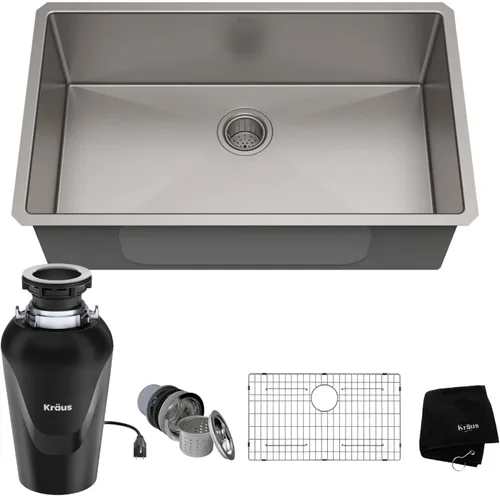 Vista 22 de Kraus KHT301-25 Standart PRO Kitchen Fregadero de Cocina de Acero Inoxidable, 25 Pulgadas