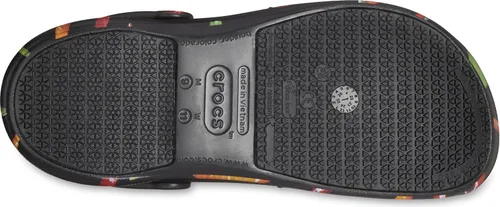 Vista 3 de Crocs Zuecos unisex para hombres y mujeres con gráfico bistró Zapatos de trabajo antideslizantes