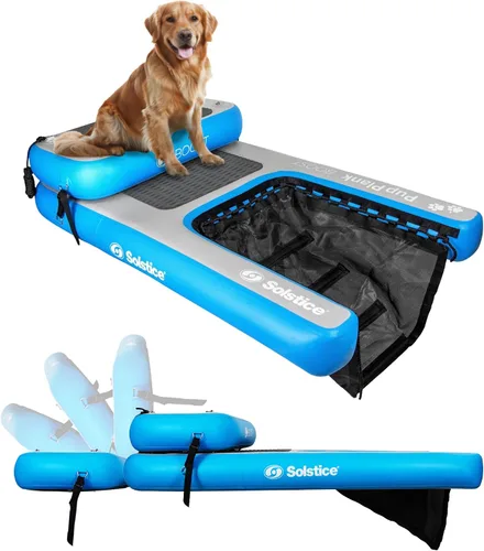 Vista 10 de SOLSTICE Inflatable Pup Plank, Dog Water Ramp for Boats & Docks, Boost Step