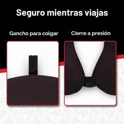Vista 4 de FUL Disney Mickey Mouse - Almohada para el cuello, color negro