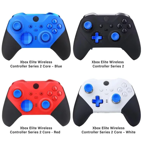 Vista 2 de Accessories for Xbox One Elite Series 2 Controller(Model 1797), Metal Thumbsticks Paddles Joysticks Replacement Parts Kits Compatible with Xbox