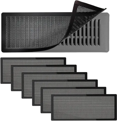 Vista 16 de 4 fundas magnéticas de ventilación blancas, cubiertas magnéticas de ventilación de 4 x 10 pulgadas con pantalla de malla para registros