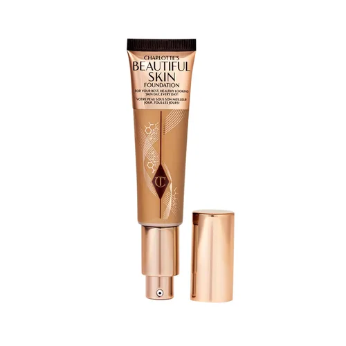 Vista 32 de Charlotte Tilbury Base de Maquillaje Beautiful Skin de Cobertura Media Hidratante - Maquillaje Líquido Edificable para Brillo Instantáneo