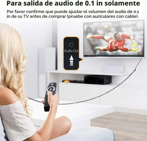 Vista 4 de Avantree HF027 - Auriculares de cable largo para TV y PC con cable de 18