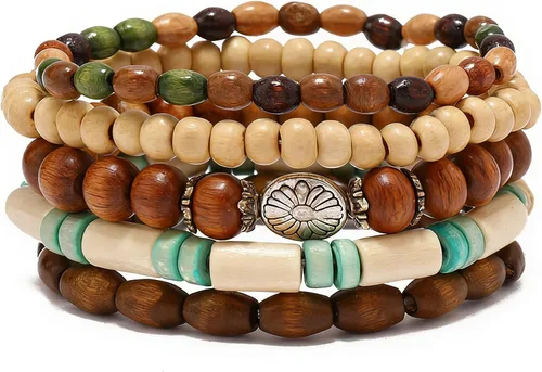 Vista 65 de Pulsera Gótica Ajustable de Cuero Trenzado Punk Multicapa de Estilo Grunge, Conjunto de Pulseras Emo con Brazalete de Metal, Envoltura
