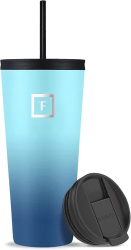 Vista 10 de IRON °FLASK Taza clásica - Botella de agua de acero inoxidable aislada al vacío, de doble pared, taza para beber, taza de viaje aislada