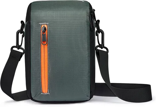 Vista 7 de S-ZONE - Bolsa impermeable para cámara con inserto para lentes, estuche cúbico compatible con Nikon, Canon