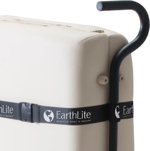 Vista 4 de EARTHLITE Carrito para Mesa de Masaje Traveler - Plataforma Resistente con Ruedas de Goma Grandes y Mango Telescópico / Se Adapta a la Mayoría