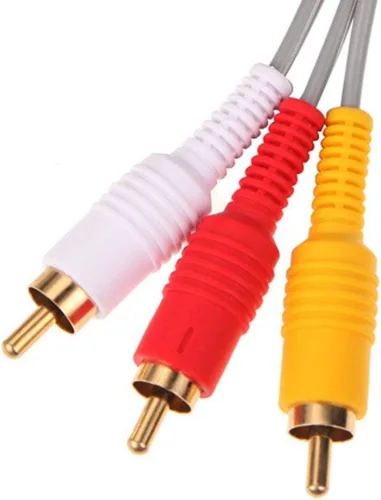 Vista 4 de WiCareYo 1.8M Audio Video AV RCA Video Composite Cable Cord For Wii Console