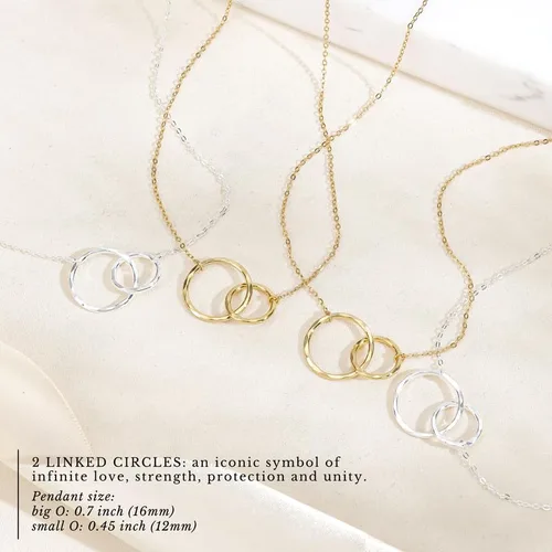 Vista 4 de HOPE LOVE SHINE Sympathy Gift for Loss of Loved One - Remembrance, Bereavement, Memorial Necklace, Jewelry 16+2", 14k Gold Plated Sterling Silver