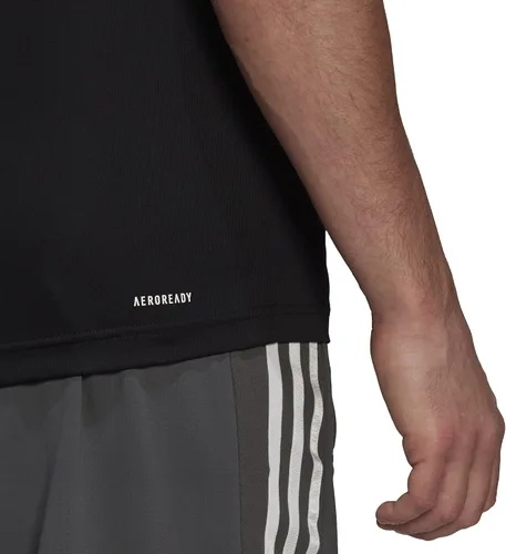 Vista 4 de adidas Camiseta sin mangas para hombre Aeroready diseñada 2 Move Sport con 3 rayas