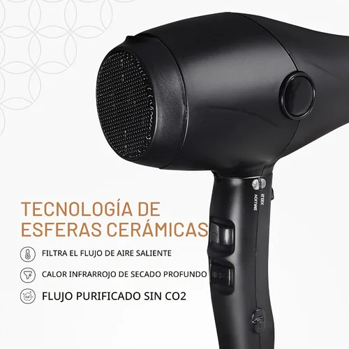Vista 6 de COCCO Nano Pro - Secador de pelo, ultraligero, sistema Intel iónico, color Negro