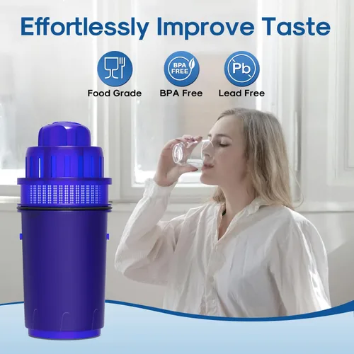 Vista 8 de ICEPURE Filtro de agua para jarra, compatible con todos los sistemas de filtración PUR® para jarras y dispensadores, repuesto para PUR CRF950Z