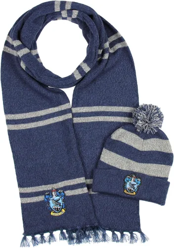 Vista 8 de Harry Potter Hogwarts Houses - Juego de bufanda de punto y gorro con pompón Gryffindor