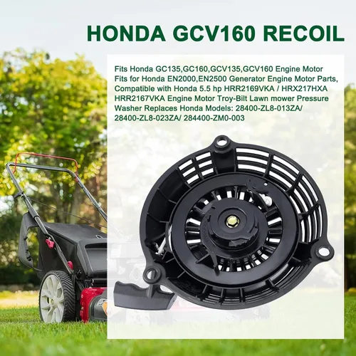 Vista 4 de Conjunto de arranque de retroceso GCV160 compatible con Honda GC135 GC160 GCV135 EN2000 EN2500 GC160A GC160LA GC160LE GCV135A GCV160A GCV160A0