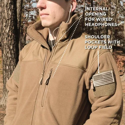 Vista 2 de Rothco Spec Ops - Chaqueta de forro polar táctica, ideal para usar en capas