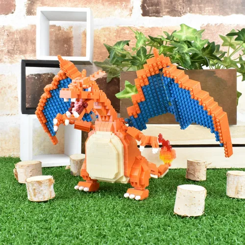 Vista 6 de nanoblock - Pokémon - Edición Charizard Deluxe, kit de construcción de la serie Pokémon