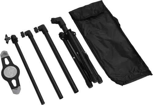Vista 2 de Scalable Tripod with 360 Degree Rotation, Adjustable Aluminum Alloy Stand for 7‑12in Phone Tablet, Height Adjustable from 21.7 to 57.1 Inches for