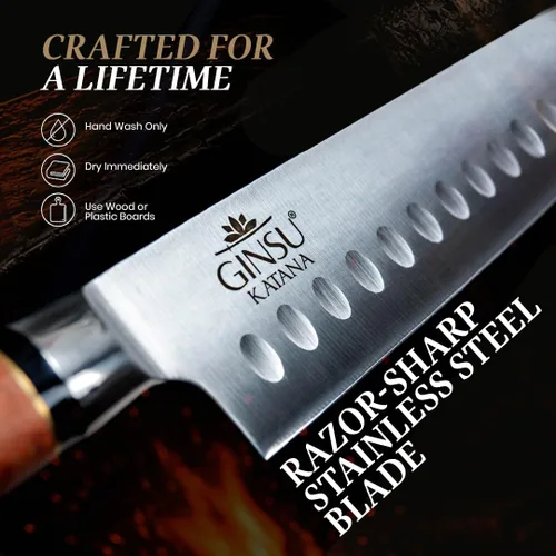 Vista 4 de CUCHILLO SANTOKU DE 7" COLECCIÓN TRADICIONES CUCHILLOS JAPONESES EL MEJOR CUCHILLO PARA TU COCINA