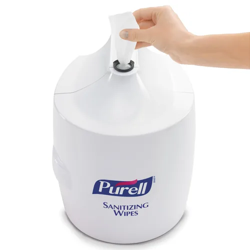Vista 5 de PURELL 9019-01 Despachador para pared de toallitas esterilizadas blancas. Tamaño grande