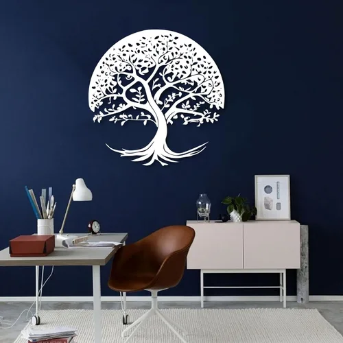 Vista 7 de Arte de pared de metal árbol de la vida, decoración de pared de árbol de la vida, arte de pared de árbol de la vida, decoración de pared de árbol