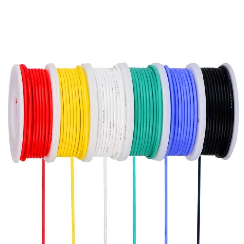 Vista 18 de TUOFENG 14AWG Cable de silicona de 13.2 pies (4m) 6 colores - Cable trenzado de cobre estañado flexible 600V resistente a altas temperaturas
