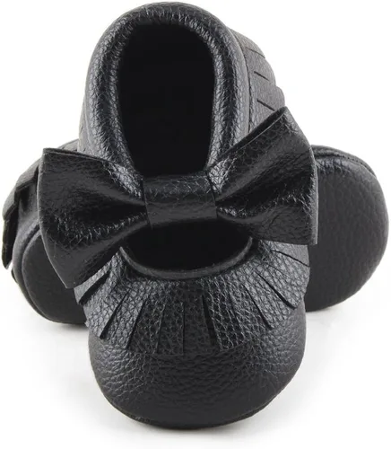Vista 4 de DELEBAO Infant Toddler Baby Soft Sole Tassel Bowknot Moccasinss Crib Shoes