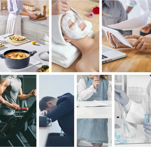 Vista 8 de Temporizador de cuenta regresiva de 2 canales con reloj de 12 horas/24 horas, temporizador magnético de cocina, temporizador digital