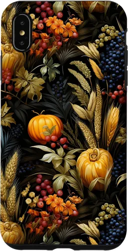 Vista 11 de iPhone 12 mini otoño hojas caídas calabaza especia cosecha feliz otoño caso