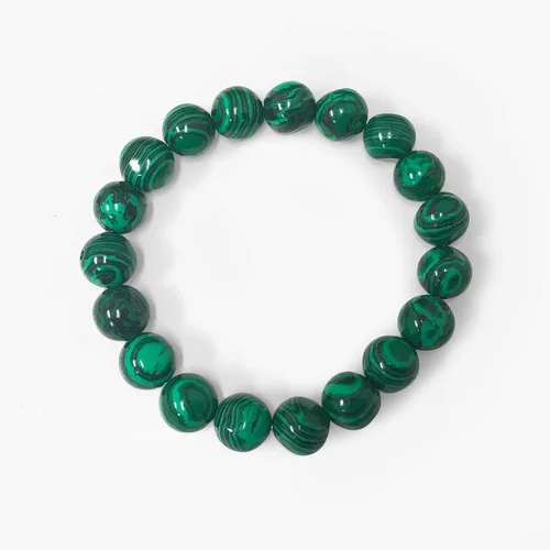 Vista 213 de Gem Avenue Handmade Round Bead Stretch Bracelet Unisex Natural Stone Beaded Jewelry for Men & Women, Elastic Wristband for Daily Wear