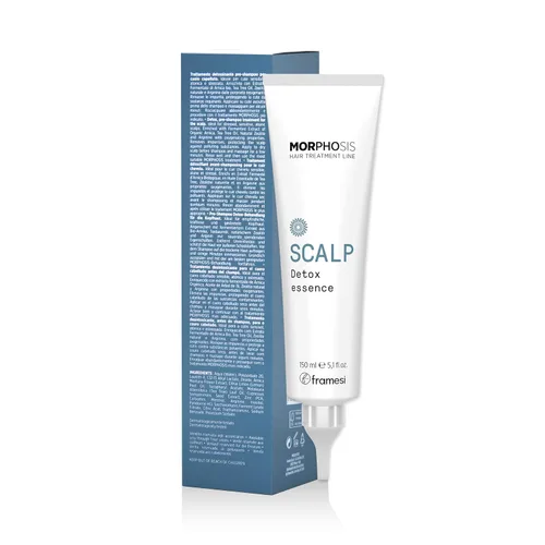 Vista 4 de Framesi Morphosis Scalp Detox Essence, limpiador profundo pre-champú, 5.1