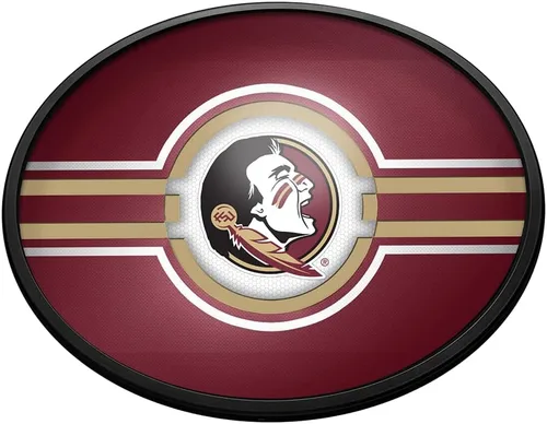 Vista 260 de The Fan-Brand NCAA Alabama Crimson Tide: Letrero de pared ovalado con luz – Decoración de fútbol, baloncesto, béisbol y deportes universitarios