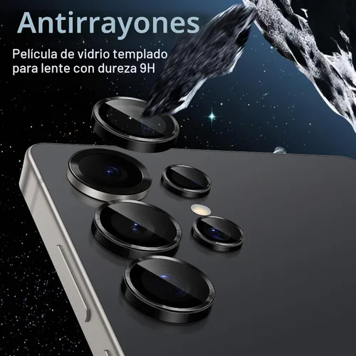 Vista 5 de JETech Protector de lente de cámara para Samsung Galaxy S25 Ultra, negro, 1