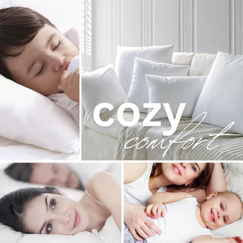 Vista 5 de Almohadas Almohada alternativa de plumón Almohadas de cama Inserto de almohada de cojín de sofá Almohadas decorativas para interiores