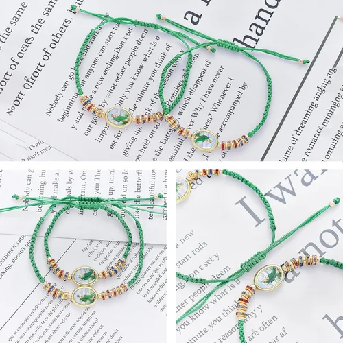 Vista 2 de BONITTER 612 PCS Virgin MarySaint BenedictSaint Jude bracelet Rosary Handmade Red Knot String Bracelets Luck bracelet Men Or Women As Gifts and Used