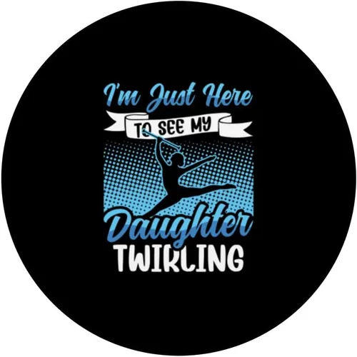 Vista 3 de Twirler Majorettes I'm just here to see Baton Twirling PopSockets Swappable PopGrip
