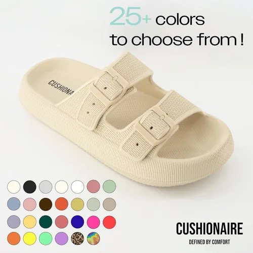 Vista 5 de CUSHIONAIRE Fame - Sandalia para mujer con +Comfort