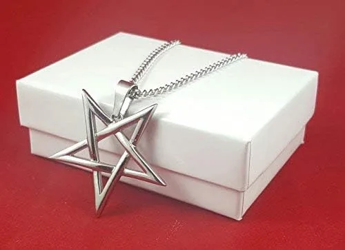 Vista 2 de SigilofBaphomet.com Pentagrama invertido Pentáculo 316L Acero Inoxidable