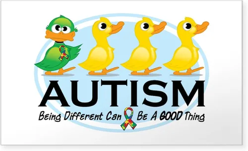 Vista 8 de CafePress Pegatina rectangular de alerta de autismo para parachoques
