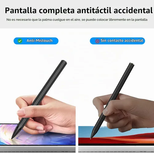 Vista 5 de Lápiz óptico para Microsoft Surface Pro9/8/X/7/6/5/4/3 Surface Go 3/2/1 Surface 3/2/1 Surface 3/Studio/Book 4/3/2/1 con presión de inclinación 4096