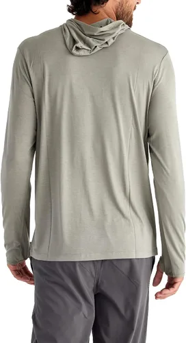 Vista 2 de Free Fly Sudadera con capucha ligera de bambú para hombre, secado rápido, transpirable, con protección solar, UPF 20+