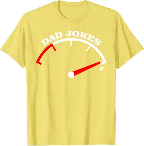 Vista 30 de Día del Padre Dad Jokes Fuel Car Pun Cargando Camiseta Padre, Negro