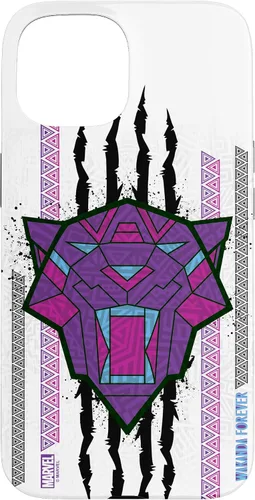 Vista 6 de Funda para iPhone 16 Marvel Black Panther: Wakanda Forever Tribal Logo Panther