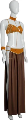 Vista 2 de FOFODUCK Disfraz de esclava de princesa para mujer, sexy, vestido de lencería de Halloween, uniforme